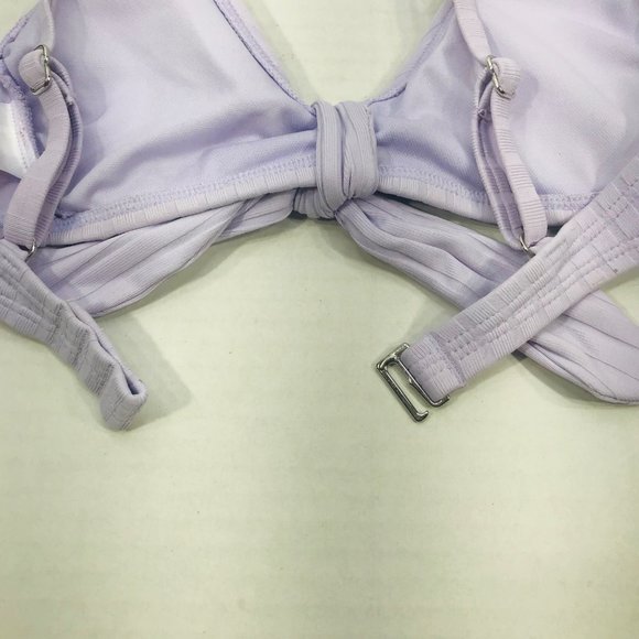 Xhilaration Womens Size XS Removable Pads Knot Front Bikini Swim Top Purple NWOT - Picture 3 of 11